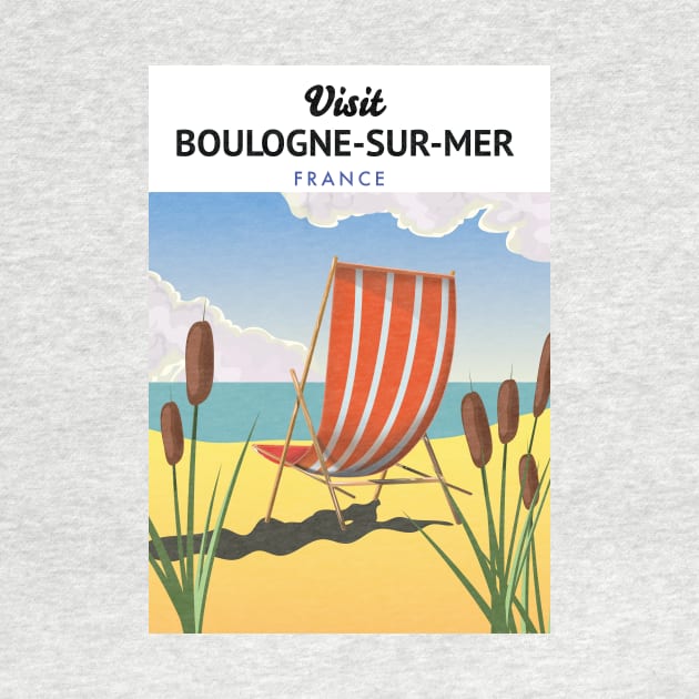 Boulogne-sur-Mer france travel poster by nickemporium1